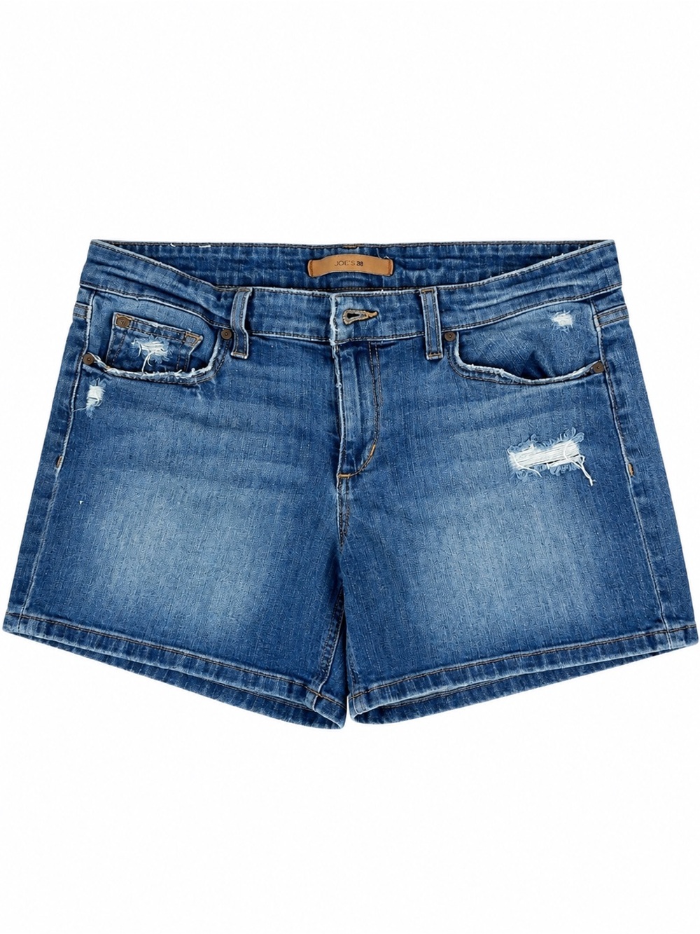 Joe’s Jeans Distressed Denim Shorts Size 29 Soft Stretch Medium Wash